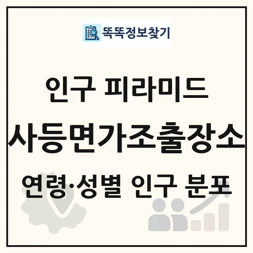 사등면가조출장소 인구 피라미드 링크 그림